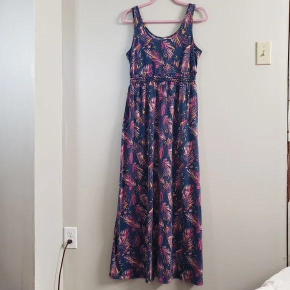 Mudd Laddar Braid Cutout Floral Maxi Dress Size 14 - Picture 6 of 13